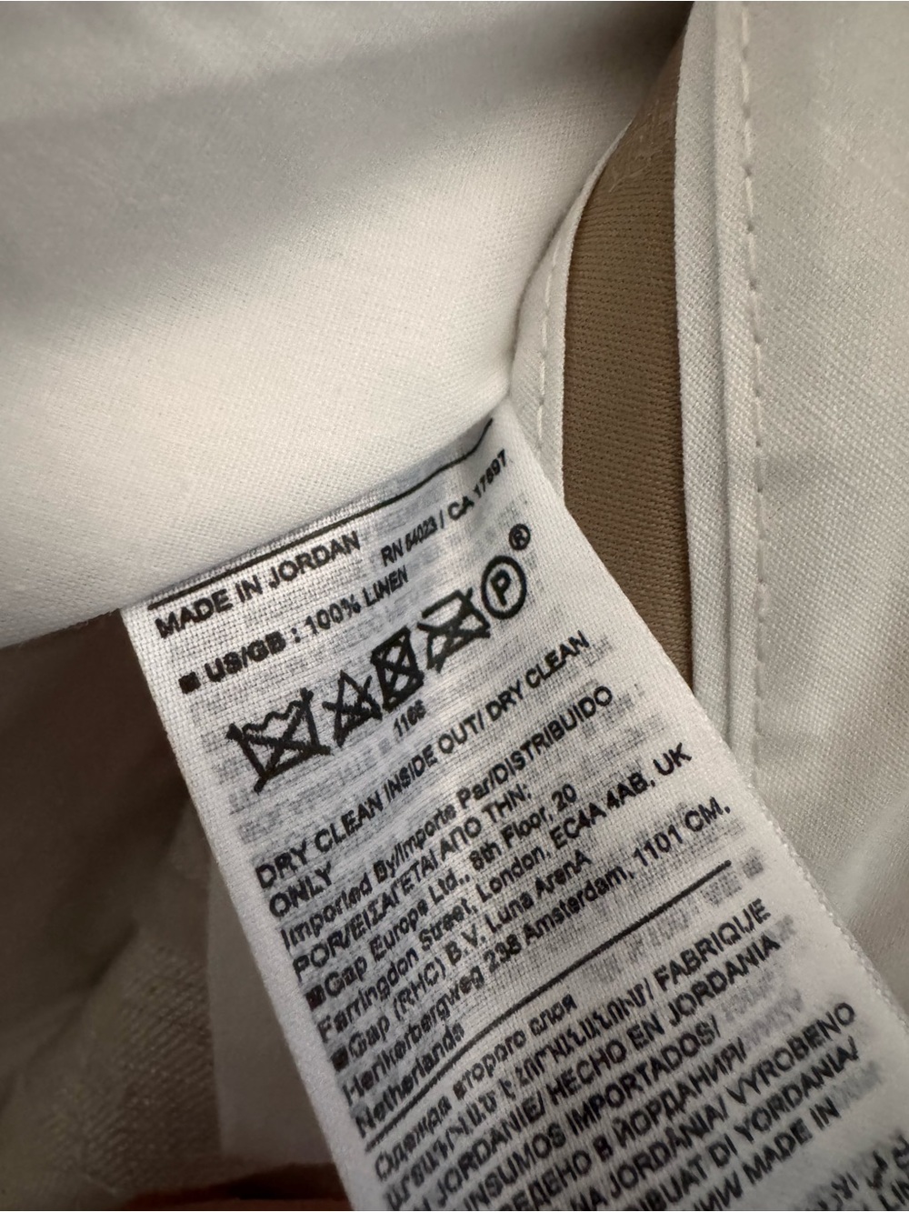 NEW Banana Republic Palma Linen Bermuda Shorts in Beige, Size 14 - Picture 8 of 12